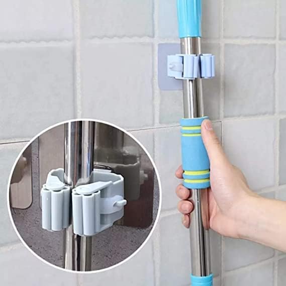 Adhesive Broom and Mop Holder
