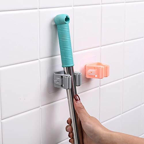 Adhesive Broom and Mop Holder