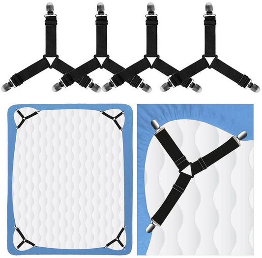 Bed Sheet Holders 4 Piece Set
