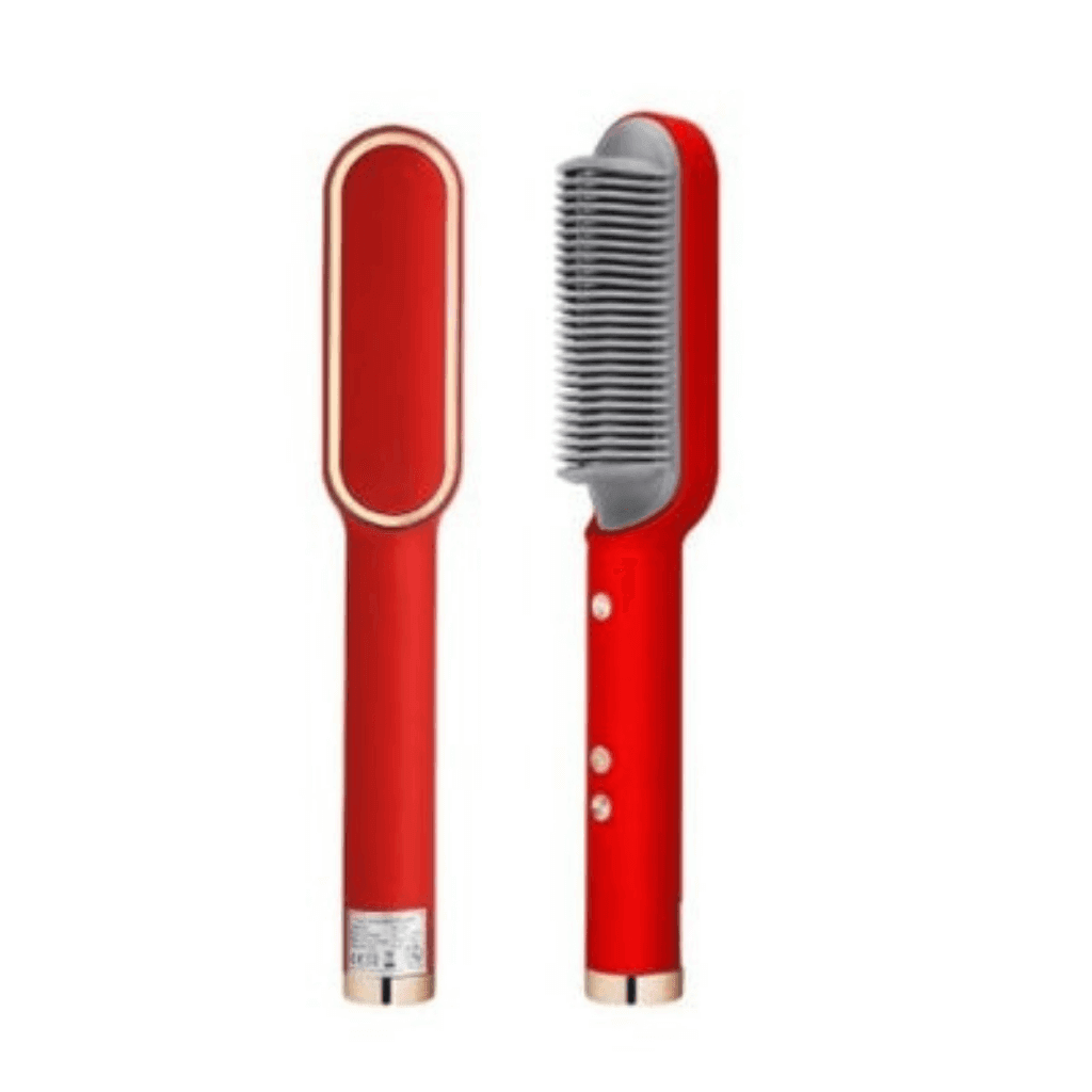 3-in-1 Hair Straightening Brush – Straightens, Styles & Hydrates with Ionic Light Technology